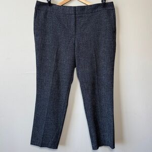 Ann Taylor size 14 Women's Black Dress Office Plants Stretchy MINT Straight Leg